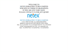 Tablet Screenshot of netexinfra.com